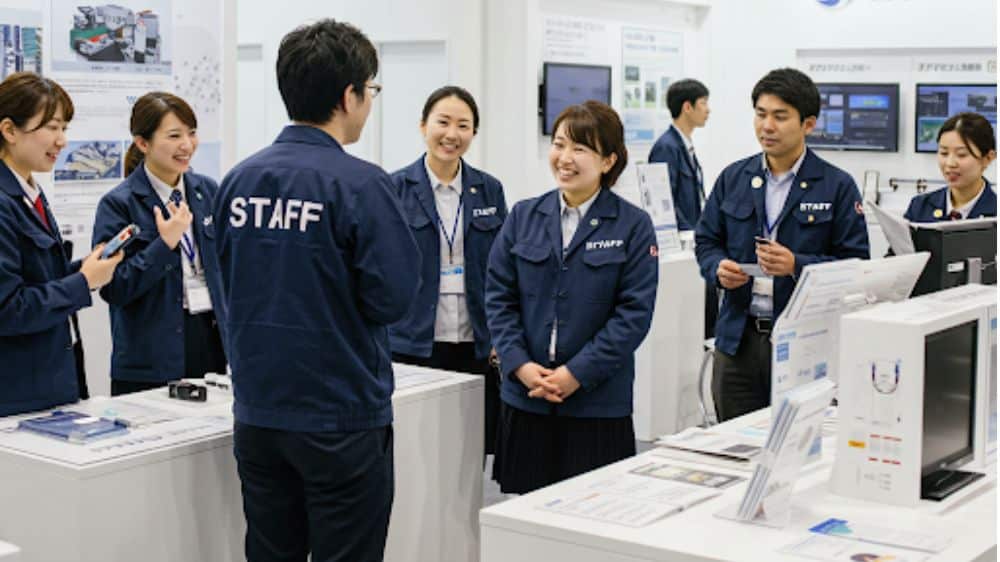 イベントスタッフの勤務の様子