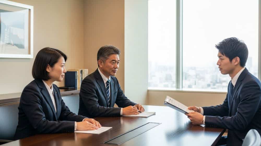 イベントスタッフの面接の様子